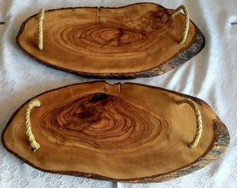 سینی چوبی رستیک