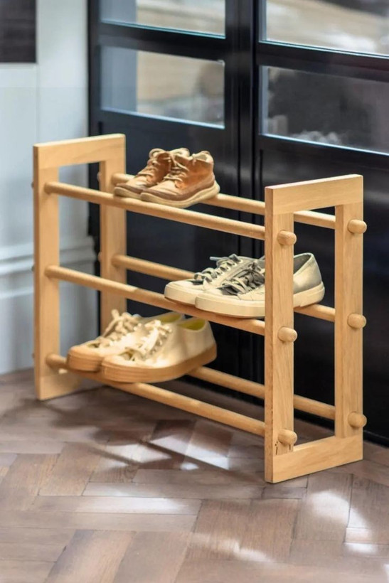 جاکفشی چوبی مینیمال طرح Js12